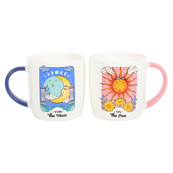 Something Different Sol och Måne Celestialt Muggset (2-pack) White/Blue/Red One Size