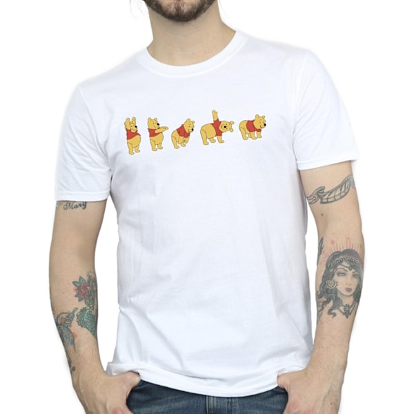 Disney Winnie The Pooh Stretch T-shirt för män 4XL Vit White 4XL