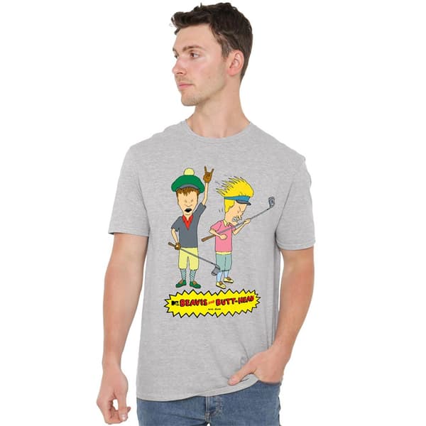 Beavis & Butthead Unisex Vuxen Golf Pros T-Shirt S Athletic Hea Athletic Heather S