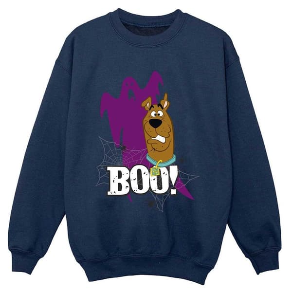 Scooby Doo Pojkar Boo Spöke Tröja 3-4 År Marinblå Navy Blue 3-4 Years