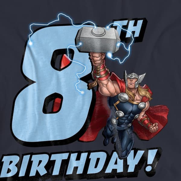 Thor Dam/Dam 8-årsdag T-shirt L Mörkblå Deep Navy L