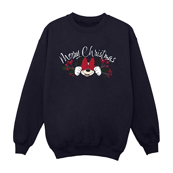 Disney Herr Minnie Mouse Jul Holly Sweatshirt L Marinblå Navy Blue L