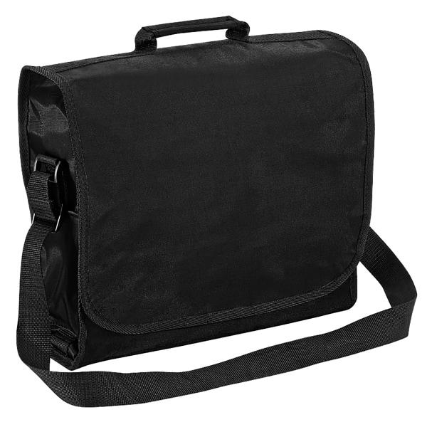 Quadra Plain Record / Messenger Bag (9 liter) (Pack of 2) En Black One Size