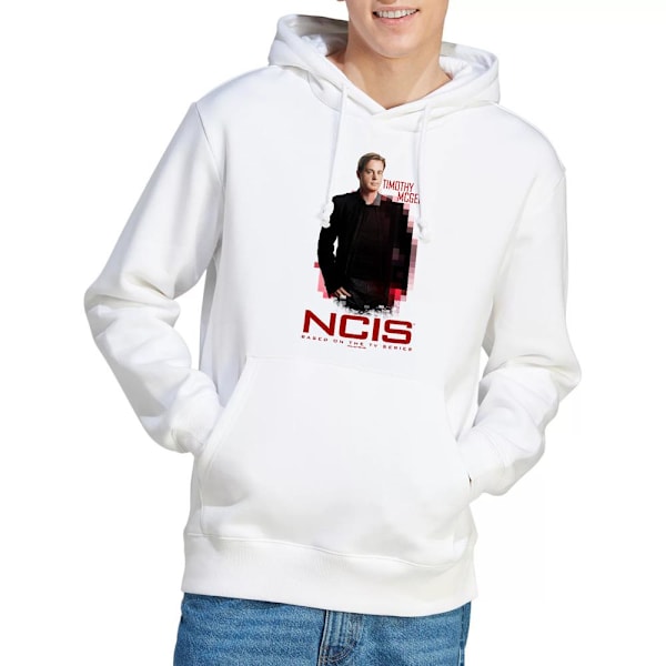 NCIS Herr Probie Hoodie L Vit White L