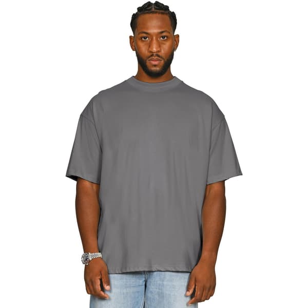 Casual Classics Unisex Vuxen Kammad Ringspun Bomull Förlängd Halsringning Charcoal L