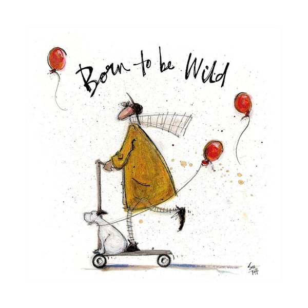 Sam Toft Born To Be Wild Print 40cm x 40cm Vit/Flerfärgad White/Multicoloured 40cm x 40cm