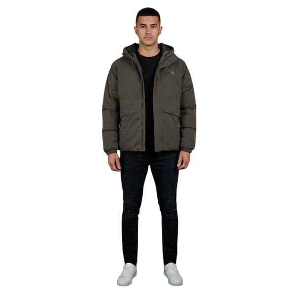 Jack Wills Salcombe Pufferjacka för män XL Iron Iron XL