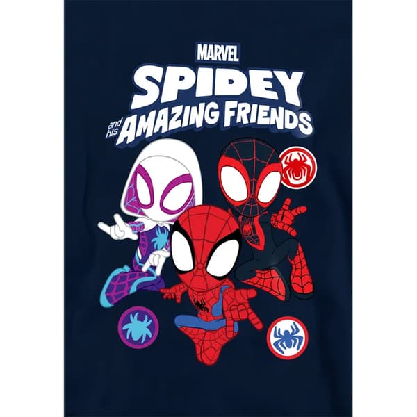 Spidey And His Amazing Friends Barn/Kids Group Pull Over H Navy 7-8 Years