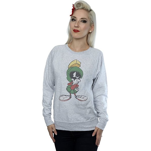 Looney Tunes Dam/Damer Marvin The Martian Pose Heather Swea Grey L