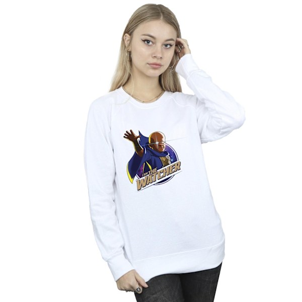 Marvel Dam/Kvinnor What If The Watcher Sweatshirt M Vit White M