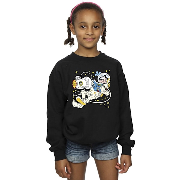 Disney Girls Goofy Reading In Space Sweatshirt 12-13 År Svart Black 12-13 Years