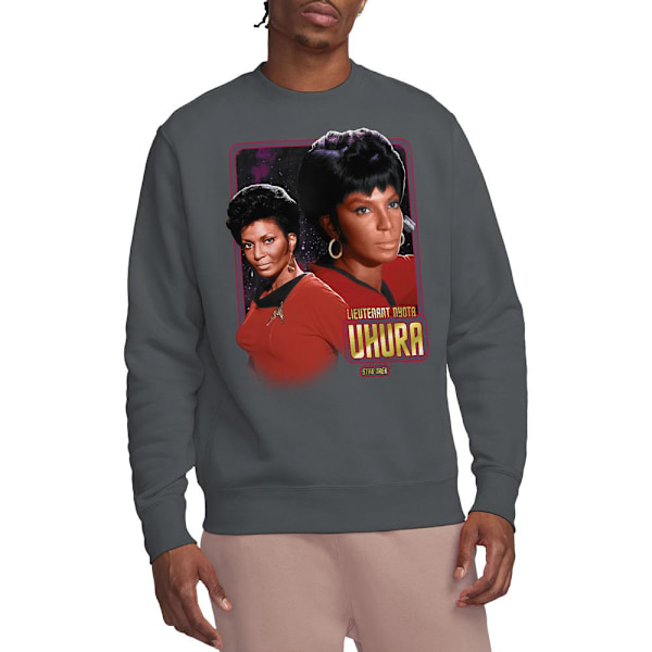 Star Trek Unisex Vuxen Uhura Sweatshirt M Kolgrå Charcoal M