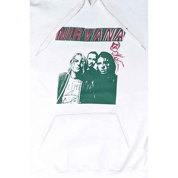 Nirvana Unisex Vuxen Flipper Pullover Hoodie M Vit White M