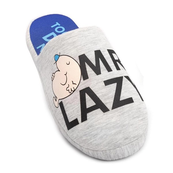 Mr Men Herr Mr Lazy Tofflor 11 UK-12 UK Grå/Svart/Blå Grey/Black/Blue 11 UK-12 UK