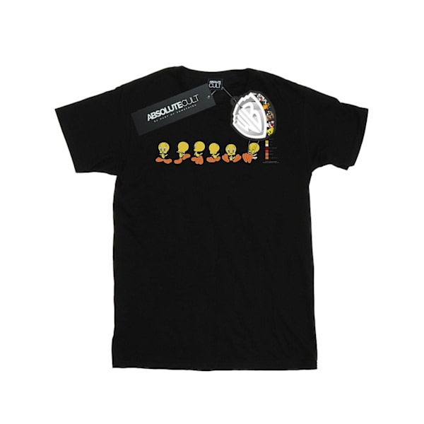Looney Tunes Dam/Damer Tweety Pie Färgkod Bomull Pojkvän Black L