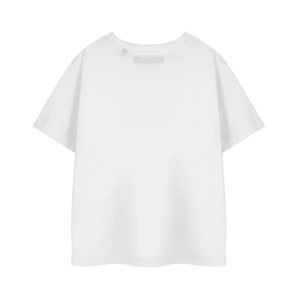 Askungen Flickor Kortärmad T-shirt i Bomull 7-8 År Vit White 7-8 Years