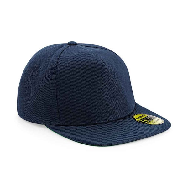 Beechfield Original Flat Peak Snapback Cap One Size French Navy French Navy One Size