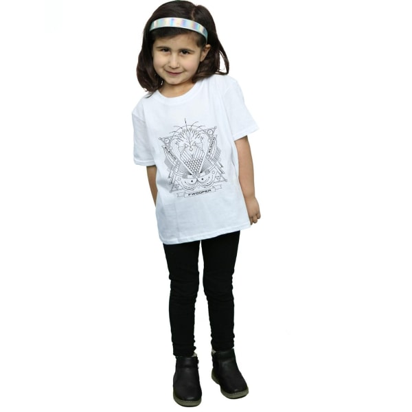 Fantastic Beasts Girls Fwooper Icon T-shirt i bomull 5-6 år Wh White 5-6 Years