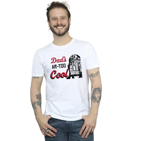 Star Wars Herr Dads R2 Cool T-Shirt M Vit White M