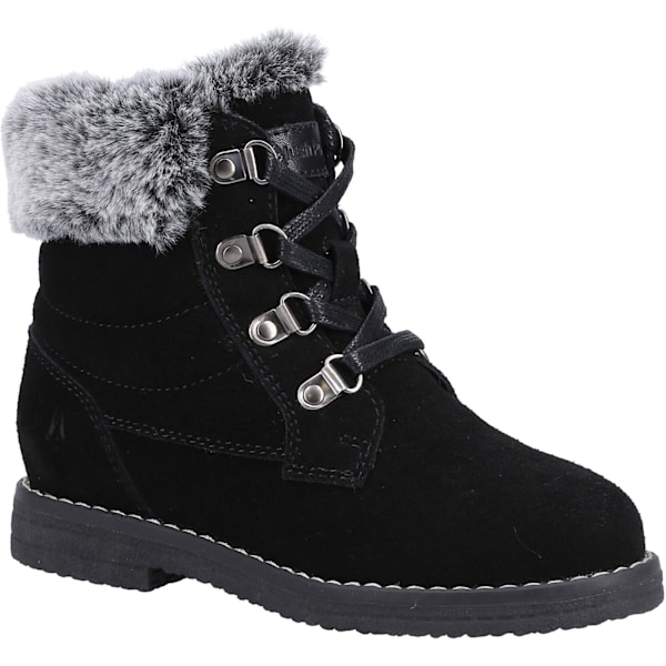 Hush Puppies Girls Mini Florence Suede Ankle Boots 13 UK Barn Black 13 UK Child