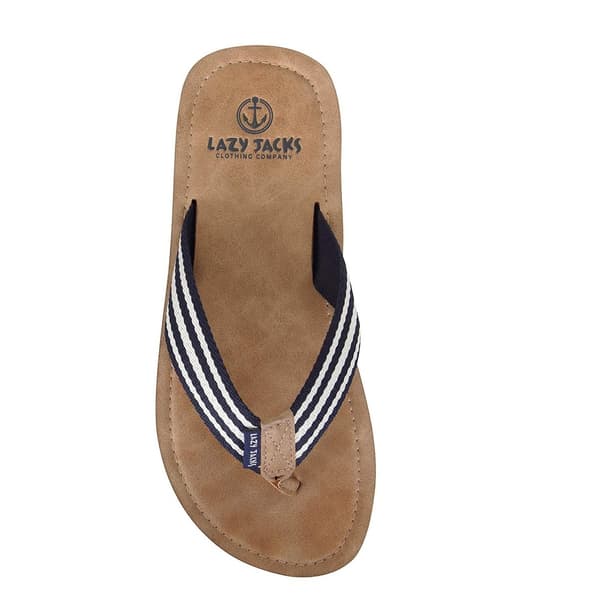 Lazy Jacks Pojkar Kontrastrandiga Flip Flops 2 UK Brun Brown 2 UK