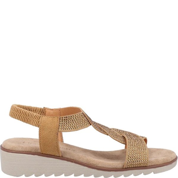 Fleet & Foster Dam/Dam Hyacinth Lädersandaler 5 UK Tan Tan 5 UK