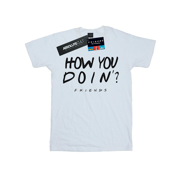 Friends Girls How You Doin? Bomull T-shirt 9-11 år Vit White 9-11 Years