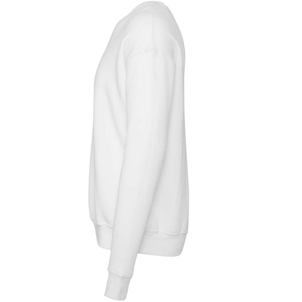 Bella + Canvas Unisex Drop Shoulder Sweatshirt L DTG Vit DTG White L