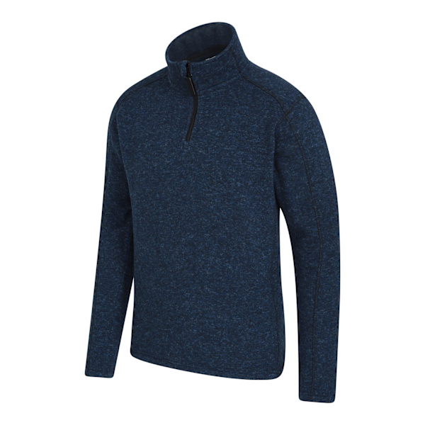 Mountain Warehouse Herr Idris II Halv Zip Fleece Topp 4XL Marinblå Navy 4XL