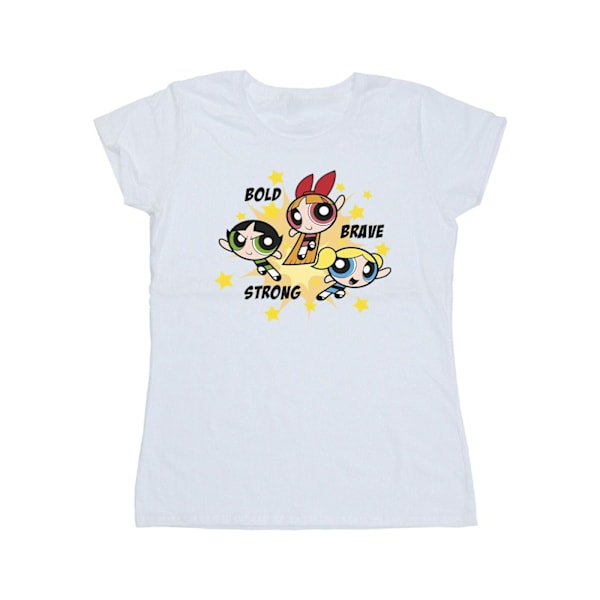 Powerpuffpinglorna Dam/Dam Tjejer Modig Modig Stark Bomull White XXL