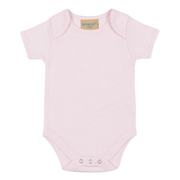 Larkwood Kortärmad Body för Småbarn 6-12 Månader Ljusrosa Pale Pink 6-12 Months