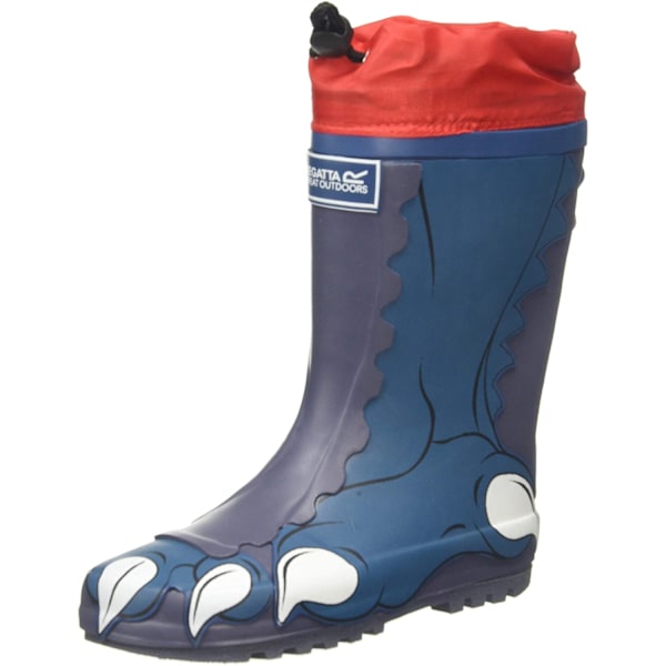 Dare 2B Barn/Barn Mudplay Dinosaurie Wellingtons 2 UK Prussi Prussian Blue 2 UK