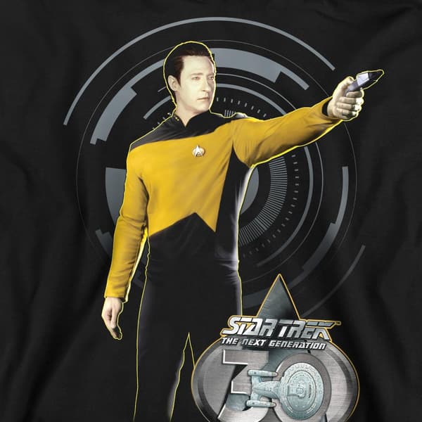 Star Trek Unisex Vuxen 30 Data Tröja M Svart Black M