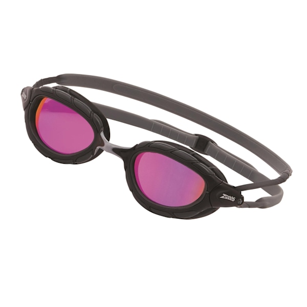 Zoggs Predator 2024 simglasögon för vuxna, unisex, en storlek, titan Titanium Grey/Pink One Size