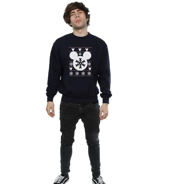 Disney Herr Mickey Mouse Jul Silhuett Tröja XL Dee Deep Navy XL