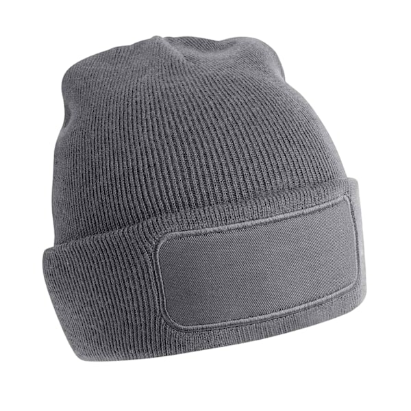 Beechfield Unisex Vuxen Patch Beanie One Size Graphite Grey Graphite Grey One Size