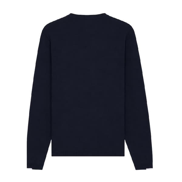 Boss Herrtröja med broderad logotyp, rund hals, S, mörkblå Dark Blue S