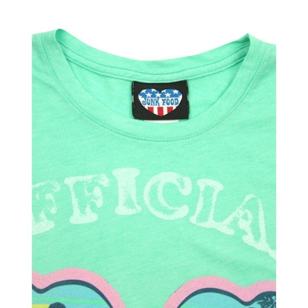 Junk Food Womens/Ladies Boy Watcher Club T-Shirt L Lagoon Green Lagoon Green L