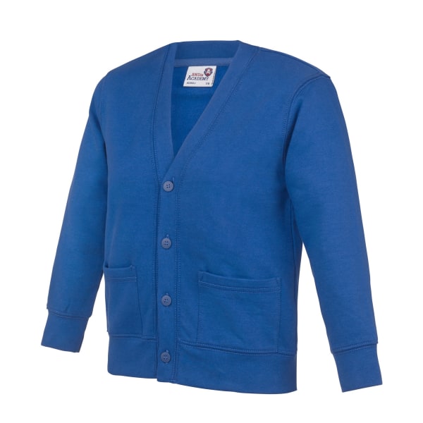 AWDis Academy Barn/Kids Button Up School Cardigan (paket med Royal Blue 11-12 Years