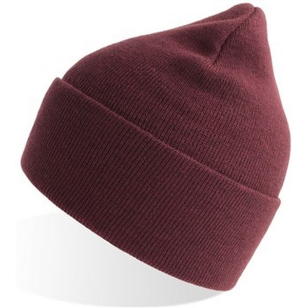 Atlantis Unisex Vuxen Ren Beanie i 100 % Återvunnet Material, En Storlek, Bordeaux Burgundy One Size