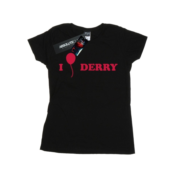 It Kapitel 2 Dam/Dam Derry Ballong T-shirt i bomull L Svart Black L