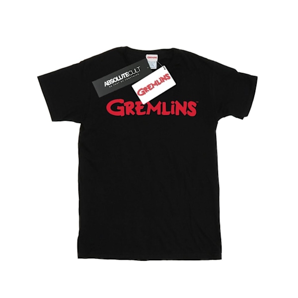 Gremlins Text Logo T-shirt för män, M, svart Black M