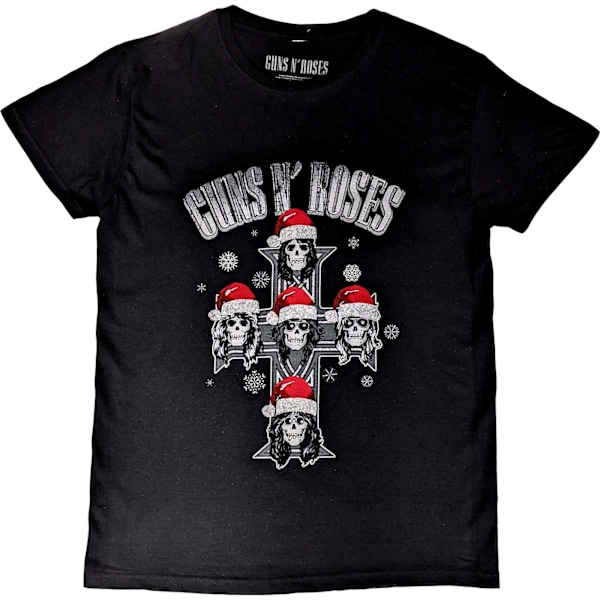 Guns N Roses Unisex Adult Appetite Christmas T-Shirt XL Svart Black XL
