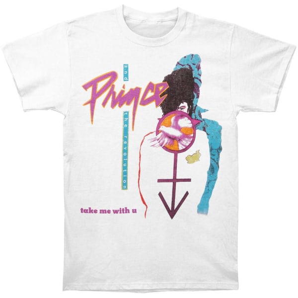 Prince Unisex Vuxen Take Me With U T-shirt L Vit White L