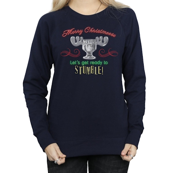 National Lampoon´s Christmas Vacation Dam/Damer Älg Huvud Navy Blue M