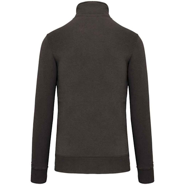 Kariban Herr Zip Neck Sweatshirt S Mörkgrå Dark Grey S