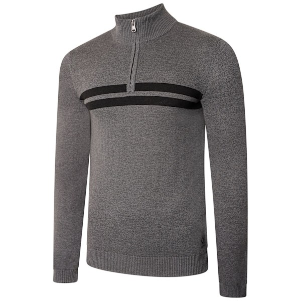 Dare 2B Unite Us Stickad Halvzip Sweatshirt M Charcoal Gr Charcoal Grey/Black M