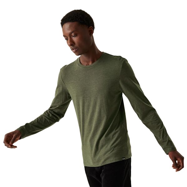 Regatta Herr Maylow Plain T-Shirt 3XL Mörk Khaki Melange Dark Khaki Marl 3XL