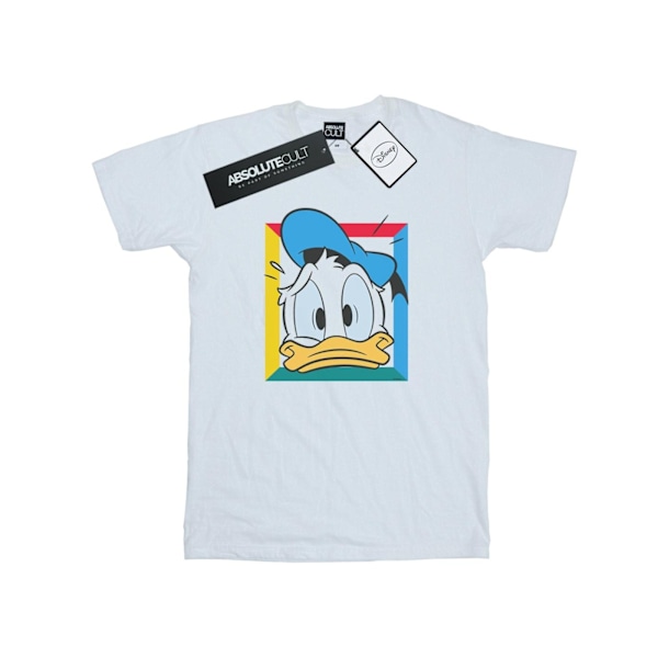 Disney Dam/Damer Donald Duck Panicked Bomull Boyfriend T-Sh White L