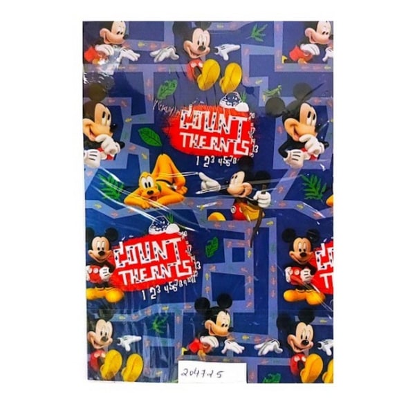 Mickey Mouse Clubhouse Maze Presentpapper Set En Storlek Blå/ Blue/Red/Yellow One Size